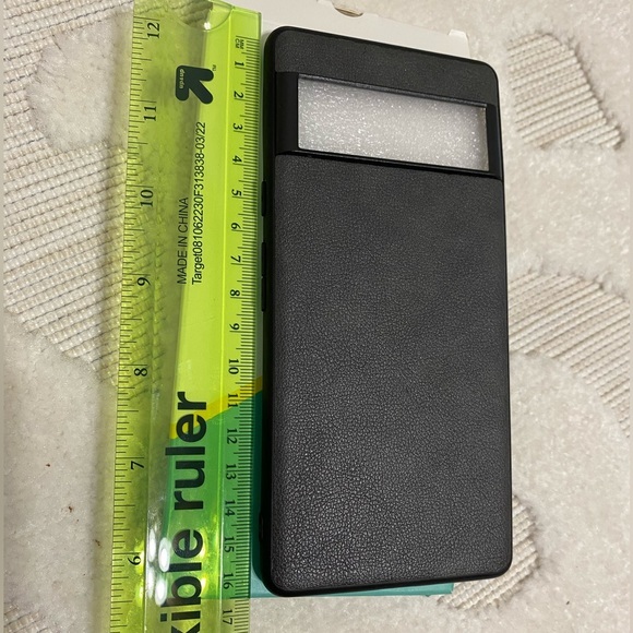 # 4 - Google Pixel 6A Gray leather phone case cover - Picture 5 of 10